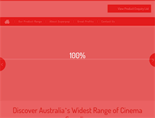 Tablet Screenshot of cinemasupplies.com.au